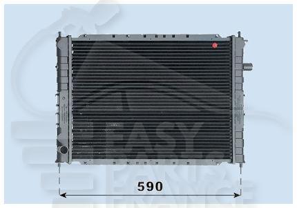 RADIA 1.4 - 1.6 - 1.8 BM ..A/CLIM 520 x 398 x 34 Pour ROVER 45 - RV020 02/00→06/04