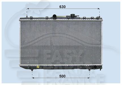 RADIA 2.0 TD +/- CLIM 375 x 700 x 26 Pour TOYOTA AVENSIS T22 - TY020 01/97→06/00