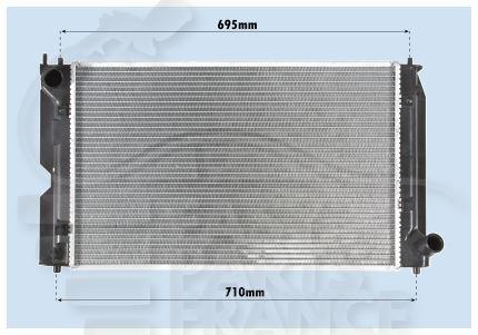 RADIA 2.0 D 4 D +/- CLIM 625 x 380 x 26 Pour TOYOTA COROLLA VERSO - TY101 04/04→05/07