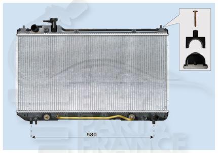 RADIA 2.0 16 V BA +/- CLIM 350 x 720 x 26 Pour TOYOTA RAV 4 - TY191 09/97→07/00