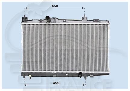 RADIA 1.4 D 4 D BA/BM + CLIM 350 x 635 x 16 Pour TOYOTA YARIS VERSO - TY250 04/00→