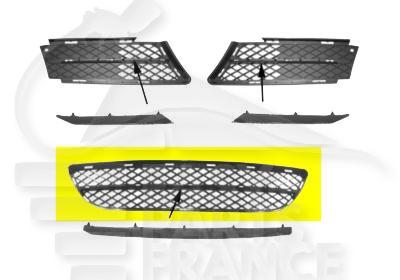 GRILLE DE PC AV CENTRALE P/MOULURE CHROMEE Pour BMW S3 E90 - E91 - BM050 03/05→10/08