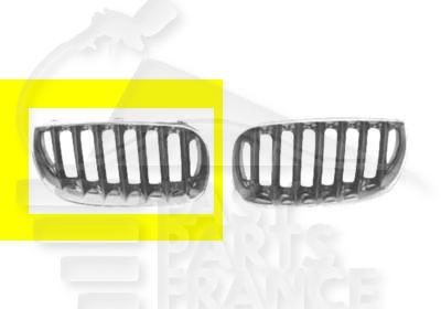 GRILLE DE CALANDRE NOIRE - CHROMEE D Pour BMW X3 E83 - BM150 01/04→09/06