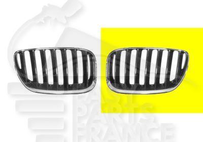 GRILLE DE CALANDRE AVG NOIRE - CHROMEE Pour BMW X5 E53 - BM160 05/00→11/03