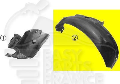 PARE BOUE AILE AVG - AR Pour RENAULT CLIO - RN022 02/98→05/01