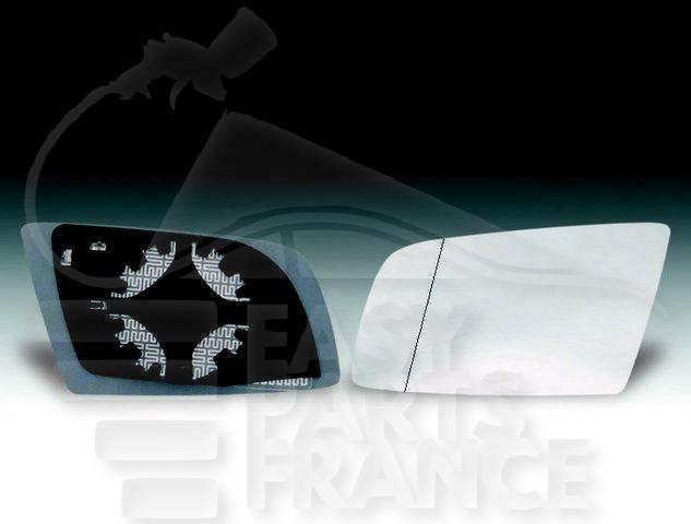 GLACE DE RETRO D CHAUF BLEU ASPHERIQUE Pour BMW S5 E60 - E61 - BM100 06/03→03/07