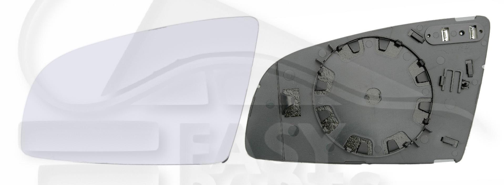 GLACE DE RETRO G CHAUF - ASPHERIQUE Pour AUDI A4 (B7)- AD063 10/04→11/07