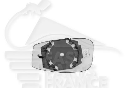 GLACE DE RETRO G CHAUF CONVEX Pour FIAT PANDA - FT151 09/03→09/09