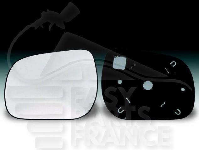 GLACE DE RETRO G CHAUF CONVEX Pour TOYOTA RAV 4 - TY194 01/06→01/09