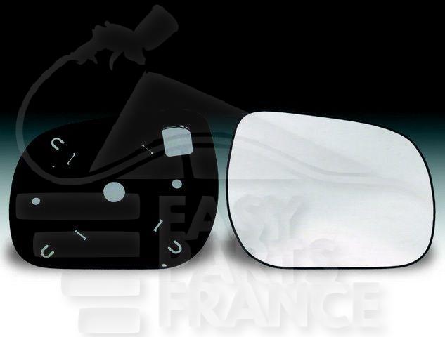GLACE DE RETRO D CONVEX Pour TOYOTA RAV 4 - TY194 01/06→01/09
