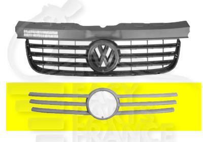 GRILLE DE CALANDRE EXT mod CARAVELLE - CARAVAN Pour VOLKSWAGEN TRANSPORTER T5 - VO203 11/03→10/09