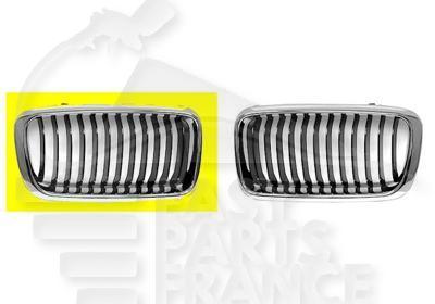 CALANDRE D NOIRE/CHROMEE Pour BMW S7 E38 - BM132 09/98→10/01