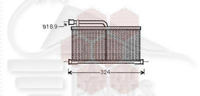 RADIA DE CHAUF TT TYPES 144 x 296 x 27 Pour AUDI A6 - AD094 11/08→11/11
