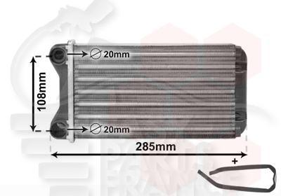 RADIA DE CHAUF TT TYPES 240 x 150 x 42 Pour AUDI A4 (B6)- AD062 10/00→09/04