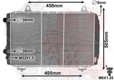 RADIA 1.9/2.5 D 05/85→ 1.9/2.5 TD 661 X 405 X 32 Pour FIAT DUCATO - FT080 11/81→09/94
