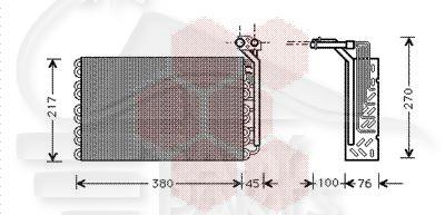 EVAPORATEUR Pour PEUGEOT 806 - PG120 07/94→