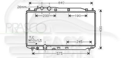 RADIA 1.6/1.8 +/- CLIM .. BM Pour HONDA CIVIC mod HB - HD043 01/06→12/11