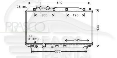 RADIA 1.6/1.8 +/- CLIM .. BA Pour HONDA CIVIC mod HB - HD043 01/06→