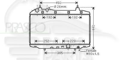 RADIA 1.4 +/- CLIM .. BM Pour HONDA CIVIC mod HB - HD043 01/06→