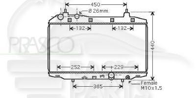 RADIA 1.4 +/- CLIM .. BM Pour HONDA CIVIC mod HB - HD043 01/06→12/11