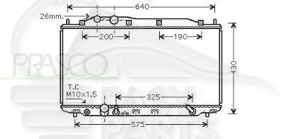 RADIA 1.4 +/- CLIM .. BA Pour HONDA CIVIC mod HB - HD043 01/06→12/11