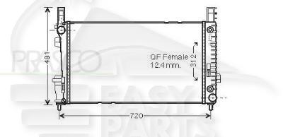 RADIA A170/200 - CDI BA+/- CLIM Pour MERCEDES CLASSE A - W169 - ME030 10/04→04/08