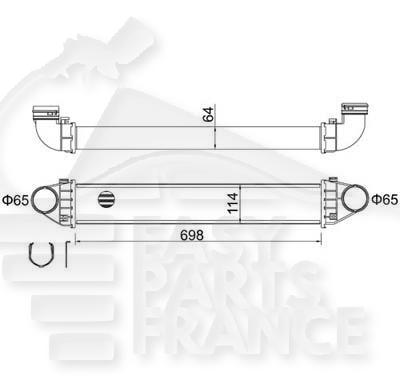 ECHANGEUR CDI TYPES Pour MERCEDES CLASSE B - W245 - ME040 06/05→12/08