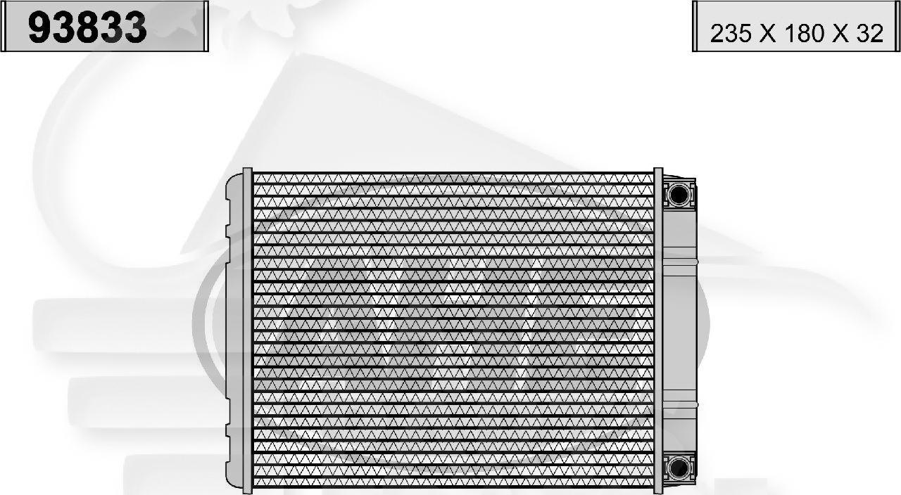 RADIA DE CHAUF TT TYPES Pour MERCEDES CLASSE C - W203 4 PTES - ME061 03/04→02/07