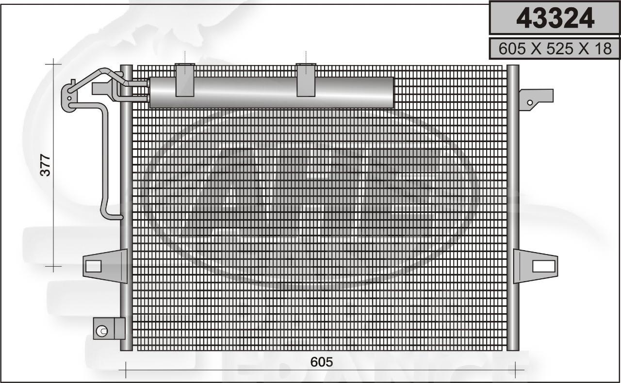 CONDENSEUR TT TYPES Pour MERCEDES CLASSE R - W251 - ME160 08/05→08/10