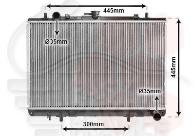 RADIA 2.5 TDIC BM +/- CLIM Pour MITSUBISHI L200 type K74 - MT085 01/04→01/05