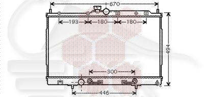 RADIA 2.0 16 V BA +/- CLIM Pour MITSUBISHI OUTLANDER - MT100 05/03→10/06