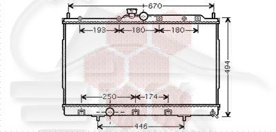 RADIA 2.0 16 V BM +/- CLIM Pour MITSUBISHI OUTLANDER - MT100 05/03→10/06