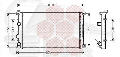 RADIA TT TYPES DCI +/- CLIM 730 x 420 x 27 Pour NISSAN INTERSTAR - NS051 11/03→