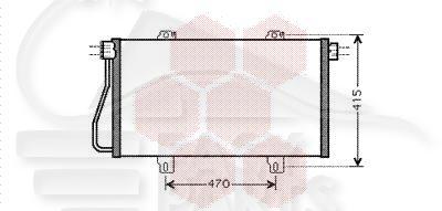 CONDENSEUR TT TYPES DCI 690 x 380 x 16 Pour NISSAN INTERSTAR - NS051 11/03→