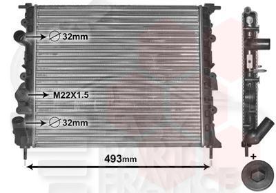 RADIA 1.2 16 V S/CLIM 430 x 377 x 26 Pour NISSAN KUBISTAR - NS080 05/03→