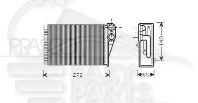 RADIA DE CHAUF TT TYPES Pour PEUGEOT 207 - PG040 03/06→05/09