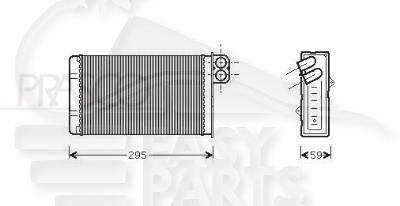 RADIA DE CHAUF TT TYPES Pour PEUGEOT 406 - PG081 05/99→