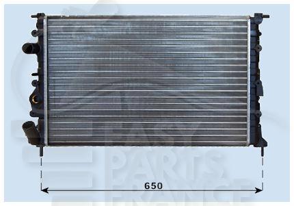 RADIA 1.6 - 1.8 - 1.9 DTI S/CLIM 570 x 378 x 28 Pour RENAULT SCENIC - RN131 08/99→06/03