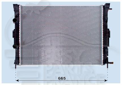 1.5 DCI +/- CLIM 2.0 16 V +/- CLIM 590 X 455 X 32 Pour RENAULT MEGANE - RN103 01/06→10/08