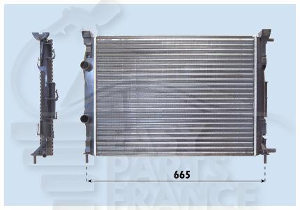 RADIA 1.9 DCI +/- CLIM 590 X 455 X 34 Pour RENAULT MEGANE - RN103 01/06→10/08