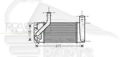 ECHANGEUR 1.4 D4d Pour TOYOTA AURIS - TY010 01/07→12/10