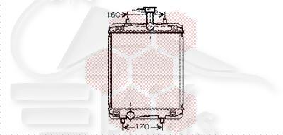 RADIA 1.1 ESS +/- CLIM 375 X 325 X 16 Pour TOYOTA AYGO - TY041 01/09→03/12