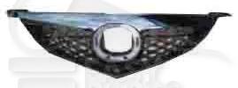 GRILLE DE CALANDRE NOIRE/CHROMEE Pour MAZDA 3 - 4 PTES - MZ052 07/06→06/09