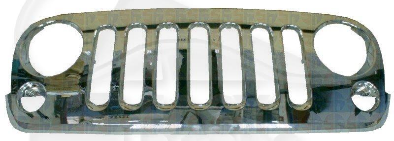 GRILLE DE CALANDRE CHROMEE Pour JEEP WRANGLER - JE051 01/07→