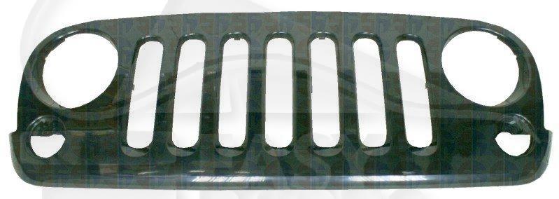 GRILLE DE CALANDRE NOIRE Pour JEEP WRANGLER - JE051 01/07→