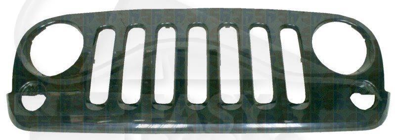 GRILLE DE CALANDRE A PEINDRE Pour JEEP WRANGLER - JE051 01/07→08/18