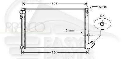 RADIA 1.9 D A/CLIM Pour PEUGEOT 406 - PG080 10/95→04/99