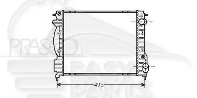 RADIA 1.9 D +/- CLIM BACCARAT Pour RENAULT CLIO - RN021 04/96→01/98