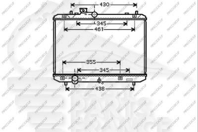 RADIA TT TYPES BM +/- CLIM 375 X 555 X 16 Pour SUZUKI SWIFT - SZ121 01/05→12/06