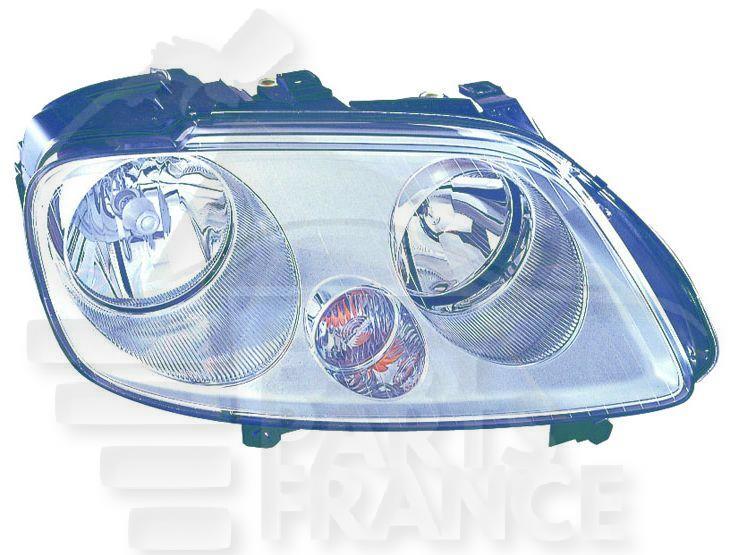 OPT D H1+H7 ELECT A/MOTEUR F/CHROME Pour VOLKSWAGEN CADDY - VO221 03/04→09/10